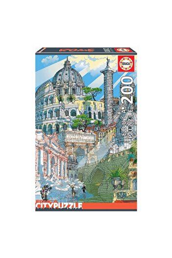 EDUCA Puzzle - Citypuzzles - Rome, 4x200 pieces