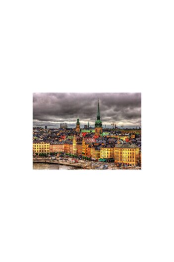 EDUCA Puzzle - Views of Stockholm, Sweden, 1000 pieces, includes puzzle glue