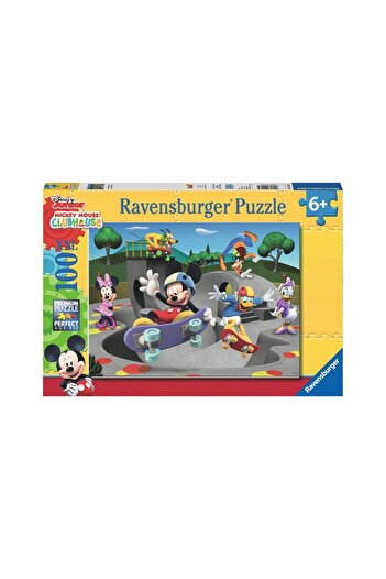 RAVENSBURGER Puzzle - Mickey With Skateboard, 100 pieces XXL