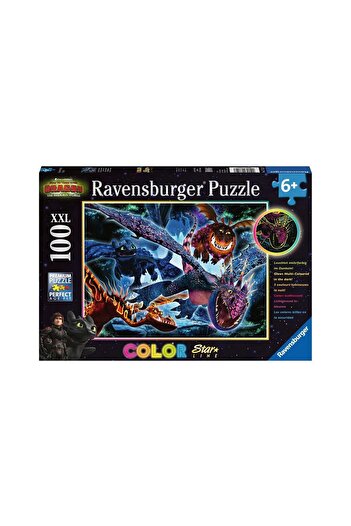 RAVENSBURGER Puzzle fosforescent - How To Train Your Dragon, 100 piese
