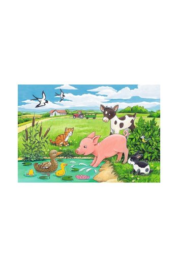 RAVENSBURGER Puzzle - Farm Animals, 2x12 pieces