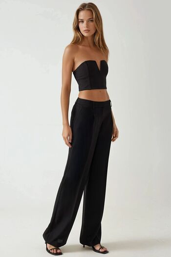 Hiccup Strapless Crop Top with Gipeli on the Back