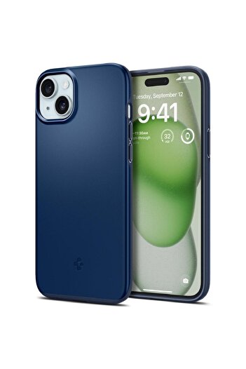 Spigen Husa Thin Fit iPhone 15 Plus Navy Blue