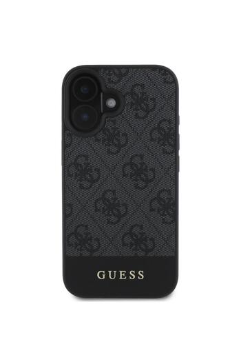 Guess Case 4G Stripe Logo iPhone 16 Gray