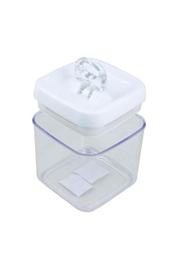 Generic Felli Flip-Tite Square Food Storage Container Clear and White 1 Liter