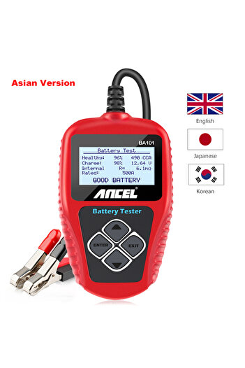 Choice Asian version ANCEL BA101 12V Car Battery Tester Analyzer Automotive Battery Load Tester 100-2000CCA