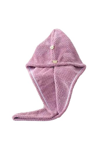 ECARLA Hair towel, bath, beach or pool, pink, 100% microfiber, 65x25 cm, JollyMag, REC52WZ3