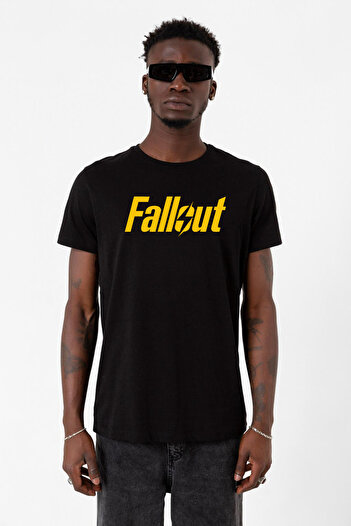 Tshirthane Ανδρικό μπλουζάκι Fallout Lettern Black