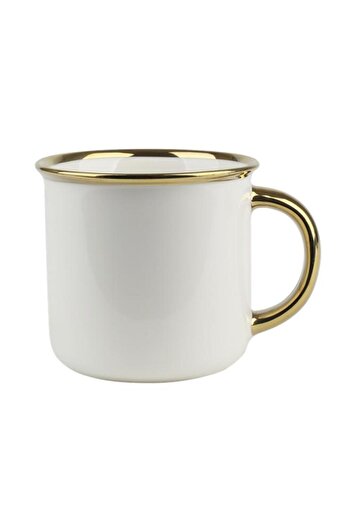 Generic Kalring High-Quality and Durable Coffee Mug White and Gold 13oz KRJYD536-W