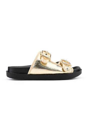 Tmall Women's Casual Slippers, Made of Eco-leather, SP115, Gold