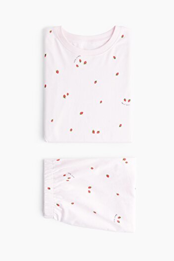 H&M Baskılı Pijama Takımı