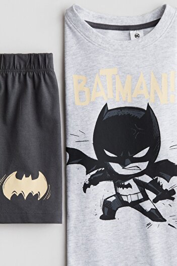 H&M Baskılı Pijama Takımı