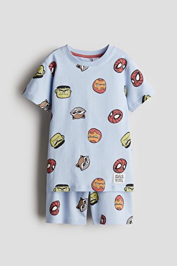 H&M Baskılı Pijama Takımı
