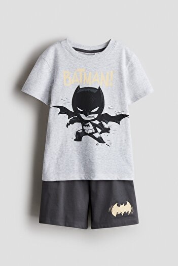 H&M Baskılı Pijama Takımı