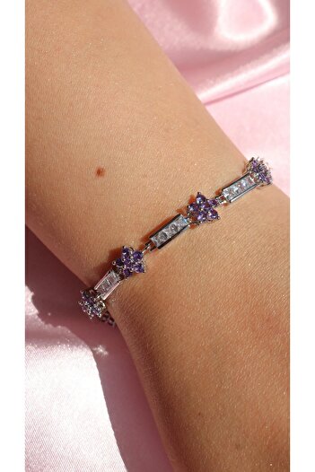 Reorah Collection Daisy Baguette Stone Bracelet