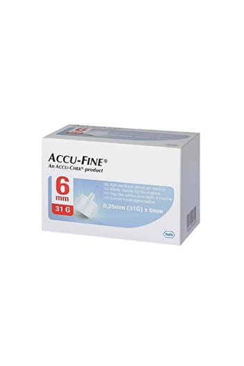 Roche Accu-Fine Pen Needles 0.25Mm(31G)X6Mm