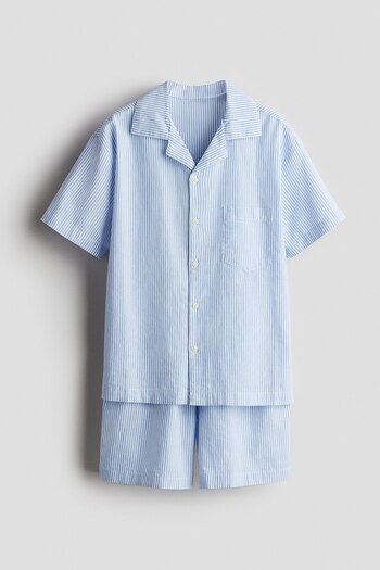H&M Pamuklu Poplin Pijama Takımı