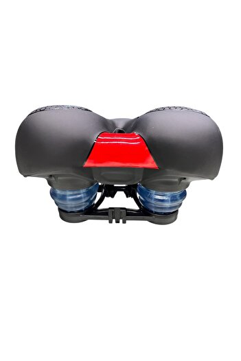 NCR Bike E Bike Extra Gel Saddle with Air Channel Elastomer Spring