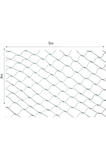 Generic Garden Bird Protection Net, Plastic, Green, 4 X 5 M