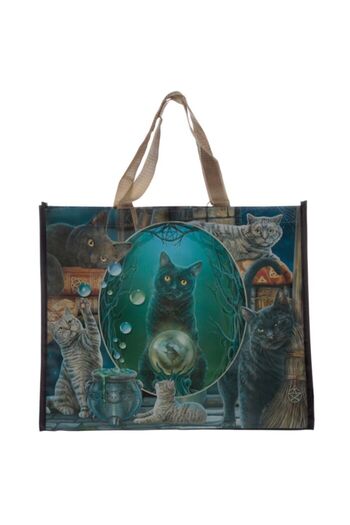 Puckator Geanta / Sacosa de cumparaturi, Lisa Parker, model pisica Magic Cat Montage, Shopping Bag
