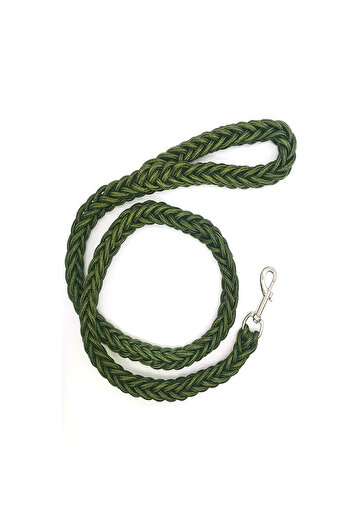 Ropet Braided leash for large dogs, thickness 25mm, 120cm, Green, Ropet