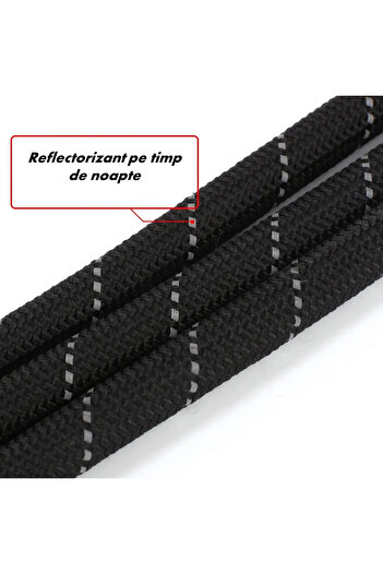 Ropet Lesa cu arc amortizor pentru caini, reflectorizanta, 1.5m, Albastru, Ropet