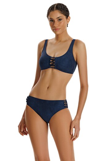 ZEKİ Zeki Iris Navy Blue Bikini Set