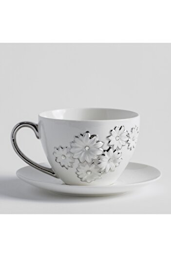 HomeVibes BLOMMA cup and saucer 320 ml