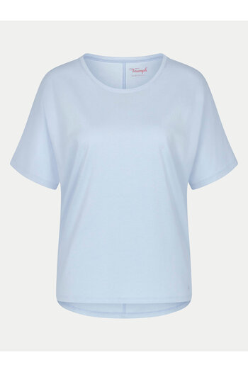 Triumph Tricou de pijama pentru femei 10218281 MIX & MATCH TOP SSL 03 X Albastru ceresc