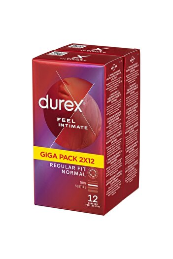 Durex Prezervative Feel Intimate, 2 x 12 buc.