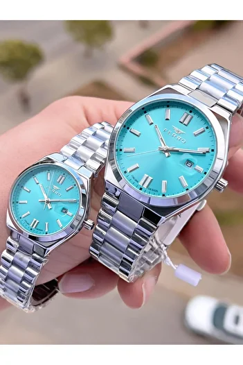 FERRO Special Valentine's Day Combination for Couples 2 Years Warranty 3 Atm Water Resistant Couple Wristwatch Cf.Fr001