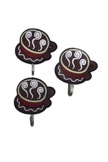 BGA Colorful Decorative Wall Hanger Bathroom Kitchen Towel Clothes Key Holder Hanger Fun Designs