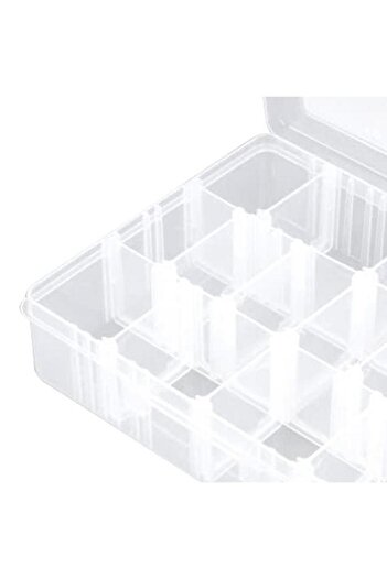 Generic Tactix 14-Compartment Utility Storage Box Clear