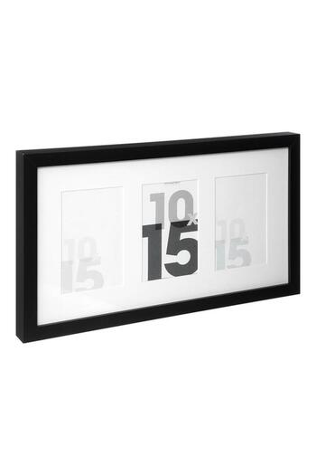 Generic atmosphera 3-Picture Eva Wall Mounted Decorative Easy-Hanging Photo Frame Black 10 x 15cm 193154