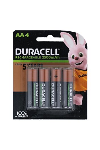 Generic Duracell 4 Piece Ultra Rechargeable AA Battery Black and Copper 2500mAh 37424/37519