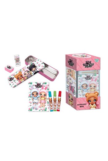 Generic First Kid Na!Na!Na! Surprise Kids Activity Box with Metal Pencil Case Multicolor FK-NA-2203