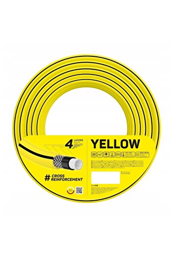 Cellfast Garden hose, Yellow, 4 layers, 3/4'', 20 m