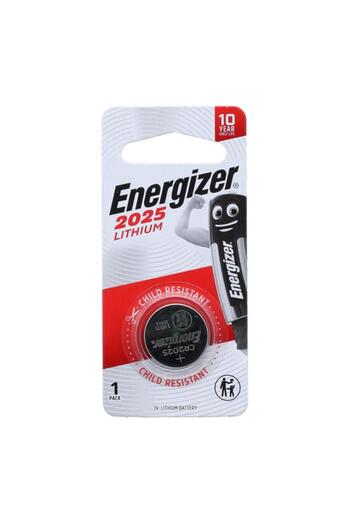 Generic Energizer Child-Resistant Packaging CR2025 3V Lithium Coin Battery Silver 2025BP1