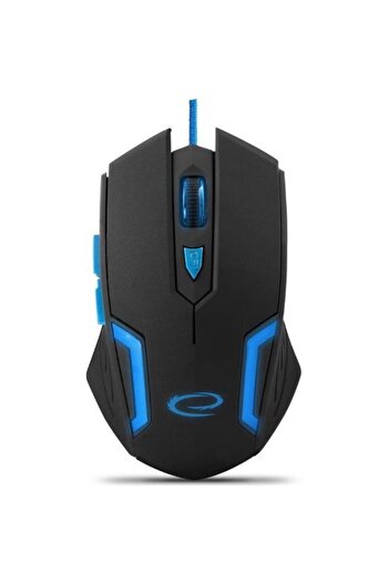 NAN Mouse pentru jocuri 6D, Nan, senzor optic, cablu textil, albastra, 118x70x41mm