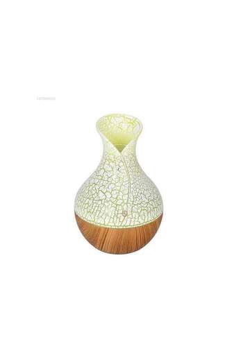 SIKS ® aroma diffuser, humidifier, air purifier, 130 ml tank, yellow/light wood
