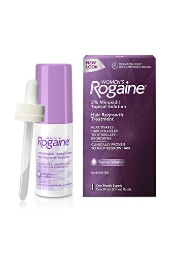 Rogaine Soluție pentru căderea părului, Minoxidil 2%, pentru femei, pipetă originală, 1x 60ml