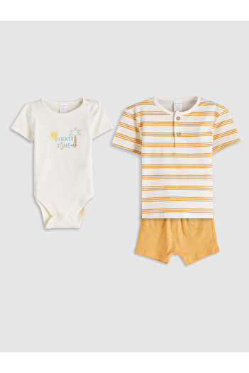 LC Waikiki Printed Baby Boy Set 3 Pieces