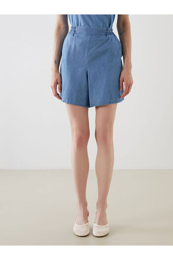 LC Waikiki Elastic Waist Women's Jean Shorts