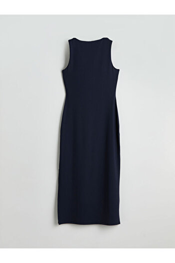 LC Waikiki Crew Neck Crepe Dress