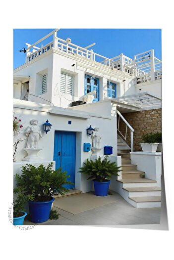 Postifull Frameless Wall Poster, Cool Home, Photo, Blue Color Poster, 2025 Summer Selection, No:109711