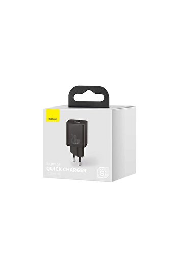 Baseus Incarcator Retea Type-C Super Si Quick Charger 20W Black