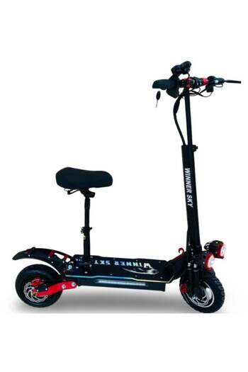 Winner sky K8 2000W 48V Electric Scooter: On-the-Go Power and Bluetooth Connectivity in Sleek Black Design