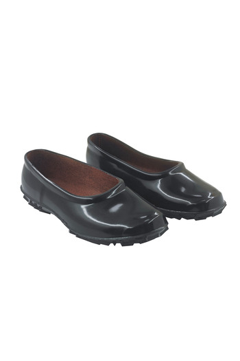 fafatara Black Waterproof Rubber Shoes – Non-Slip Sole Garden Shoes