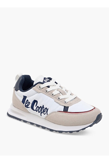 Lee Cooper Boys' Logo Embroidered Sneakers with Lace-Up Closure