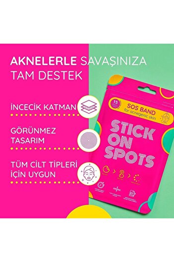 Stick On Spots Sos Band - 15 Adet Sivilce/Akne Patch